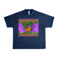 Navy mardi gras hearts and fleur de lis Urban Heavy Tee - Jasminsmagicworld
