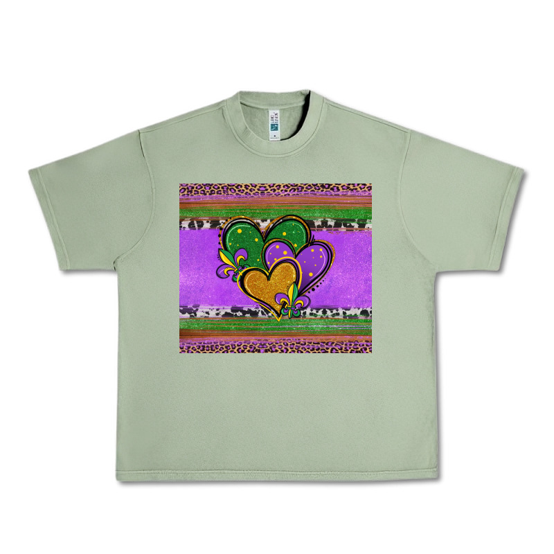 Mardi Gras Hearts And Fleur De Lis Urban Heavy Tee by Jasminsmagicworld | Teevron