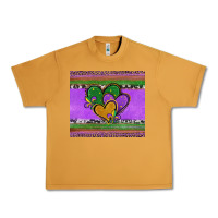 Peanut Butter mardi gras hearts and fleur de lis Urban Heavy Tee - Jasminsmagicworld
