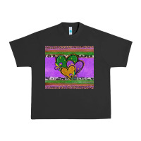 Pigment Black mardi gras hearts and fleur de lis Urban Heavy Tee - Jasminsmagicworld