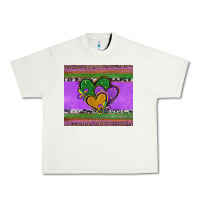 Pistachio mardi gras hearts and fleur de lis Urban Heavy Tee - Jasminsmagicworld
