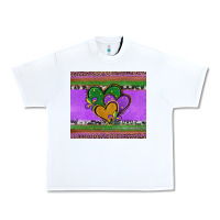 White mardi gras hearts and fleur de lis Urban Heavy Tee - Jasminsmagicworld