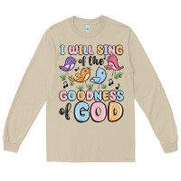 Mushroom i will sing of the goodness of god Long Sleeve Tee - MaliasSmallBusiness