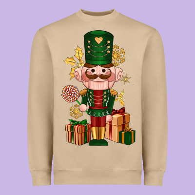 Christmas Nutcracker Heavyweight Sweatshirt Designed By Nancycooperartshop