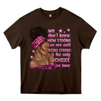 Chocolate Brown afro woman cancer Heavy Core Tee - texasbilliewilder