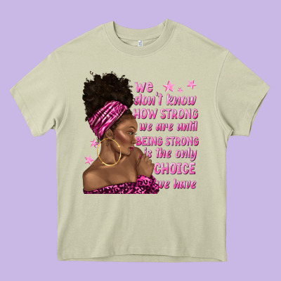 Afro Woman Cancer Heavy Core Tee Designed By Texasbilliewilder