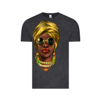 Vintage Black african woman Vintage Tee - NancyCooperArtShop