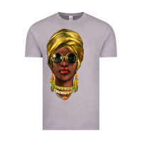 Vintage Zinc african woman Vintage Tee - NancyCooperArtShop