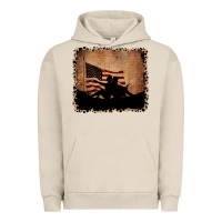 America Western Cowboy And Cowgirl Leopard Frame Urban Hoodie | Teevron