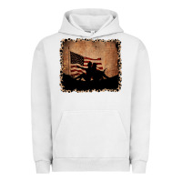 Pigment Lunar Rock America Western Cowboy and Cowgirl Leopard Frame Urban Hoodie - CowCowDesign