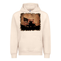 Sandshell America Western Cowboy and Cowgirl Leopard Frame Urban Hoodie - CowCowDesign