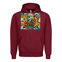 Burgundy game day mouse pad Zipper Hoodie - BundleAndBundleShop