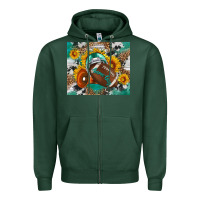 Sports Green game day mouse pad Zipper Hoodie - BundleAndBundleShop
