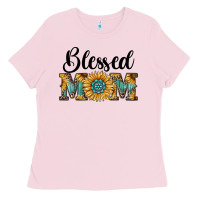 Bubblegum Pink blessed mom Ladies Tee - RanaPortraitStore