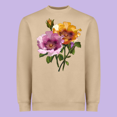 In Your Eyes Rose Heavyweight Sweatshirt Designed By Lillyallendesigns