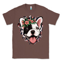 Chestnut french bulldog floral Classic Tee - Jasminsmagicworld
