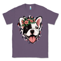 Lavender french bulldog floral Classic Tee - Jasminsmagicworld