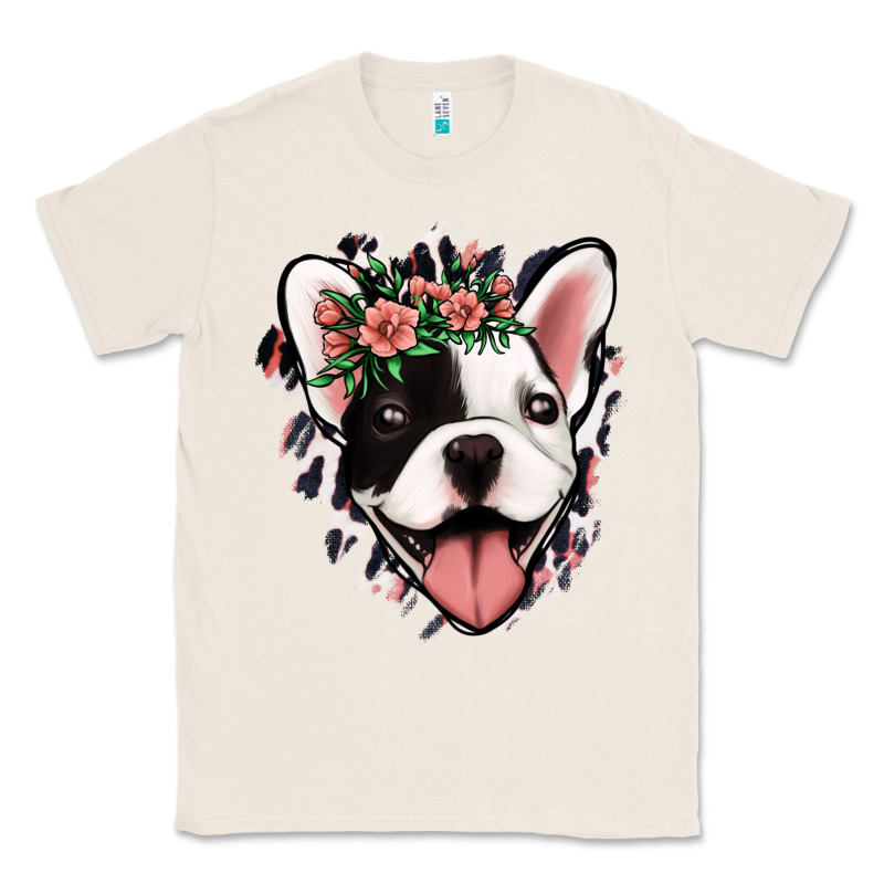 French Bulldog Floral Classic Tee by Jasminsmagicworld | Teevron