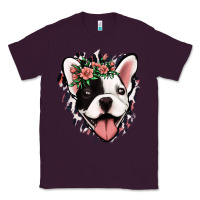 Plum french bulldog floral Classic Tee - Jasminsmagicworld
