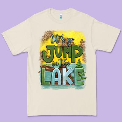 Let's Go Jump In The Lake Premium Tee Designed By Hra Design Shop