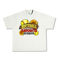 Pistachio Softball Is My Favorite Season Urban Heavy Tee - LillyAllenDesigns