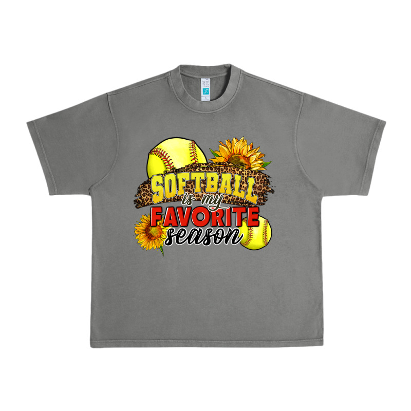 Softball Is My Favorite Season Urban Heavy Tee by LillyAllenDesigns | Teevron