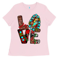 Bubblegum Pink christmas love Ladies Tee - JahusDesignShop