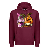 Burgundy Sorta sweet sorta spooky Premium Hoodie - NancyCooperArtShop