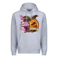 Heather Grey Sorta sweet sorta spooky Premium Hoodie - NancyCooperArtShop