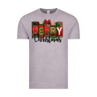 Merry Christmas License Plate Letters Vintage Tee | Teevron