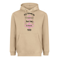 Mushroom all women are created equal but only the smartest are born in may Heavyweight Hoodie - Bettercallsaul
