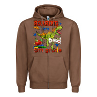 Chestnut roaring into 5th grade Zipper Hoodie - BundleAndBundleShop