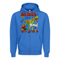 True Royal roaring into 5th grade Zipper Hoodie - BundleAndBundleShop