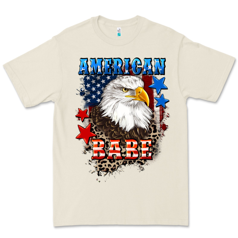 American Babe  4th Of July Premium Tee by CowGirlArtShop | Teevron
