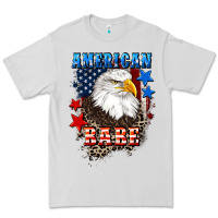 Dove Grey American Babe  4th of july Premium Tee - CowGirlArtShop