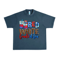Midnight Navy Red white loaded tea Urban Heavy Tee - AdoDesignShop
