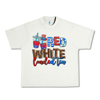 Pistachio Red white loaded tea Urban Heavy Tee - AdoDesignShop