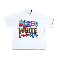 White Red white loaded tea Urban Heavy Tee - AdoDesignShop