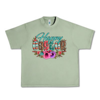 Oil Green happy easter western floral serape leopard Urban Heavy Tee - Jasminsmagicworld
