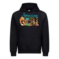 Black American Girl, western Cowhide Urban Hoodie - CowCowDesign