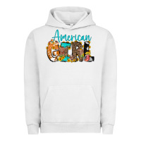 Pigment Lunar Rock American Girl, western Cowhide Urban Hoodie - CowCowDesign