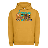 Pigment Peanut Butter American Girl, western Cowhide Urban Hoodie - CowCowDesign