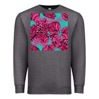 Charcoal Heather breast cancer seamless pattern Premium Sweatshirt - texasbilliewilder