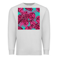 Dove Grey breast cancer seamless pattern Premium Sweatshirt - texasbilliewilder