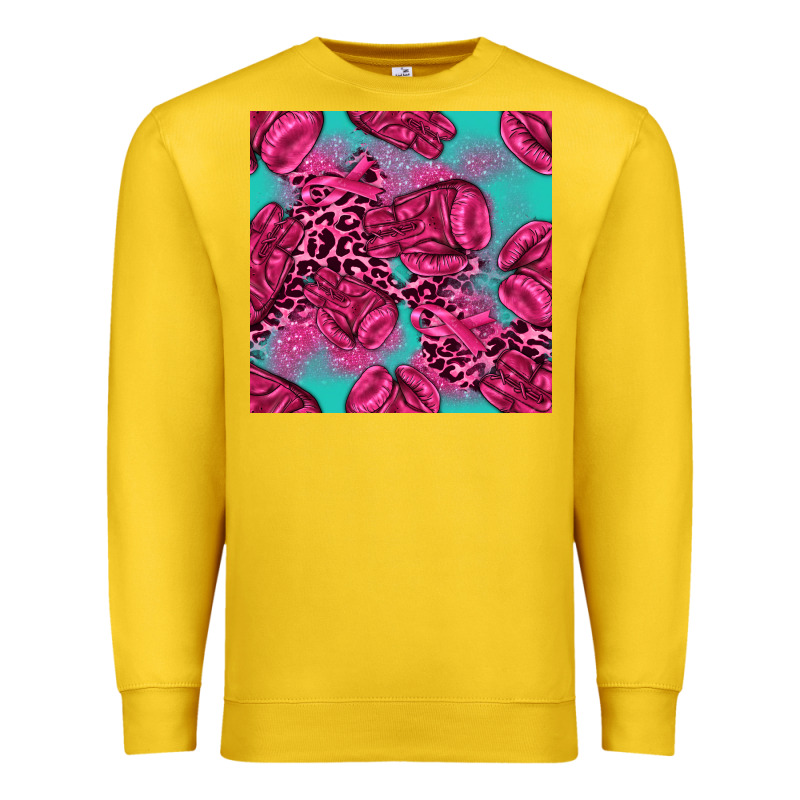 Breast Cancer Seamless Pattern Premium Sweatshirt by texasbilliewilder | Teevron