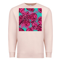Pale Pink breast cancer seamless pattern Premium Sweatshirt - texasbilliewilder