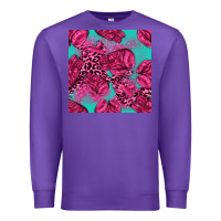 Purple breast cancer seamless pattern Premium Sweatshirt - texasbilliewilder