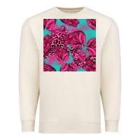 Sandshell breast cancer seamless pattern Premium Sweatshirt - texasbilliewilder