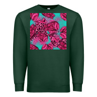 Sports Green breast cancer seamless pattern Premium Sweatshirt - texasbilliewilder