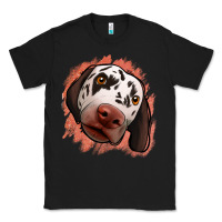 Black dalmatians peach glitter background Classic Tee - Jasminsmagicworld